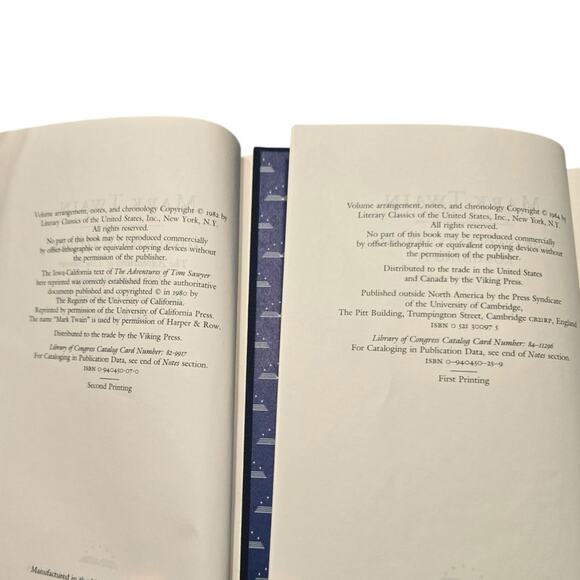 Library of America set TWAIN Mississippi Writings+ Innocents Abroad,Roughing it - Picture 7 of 9